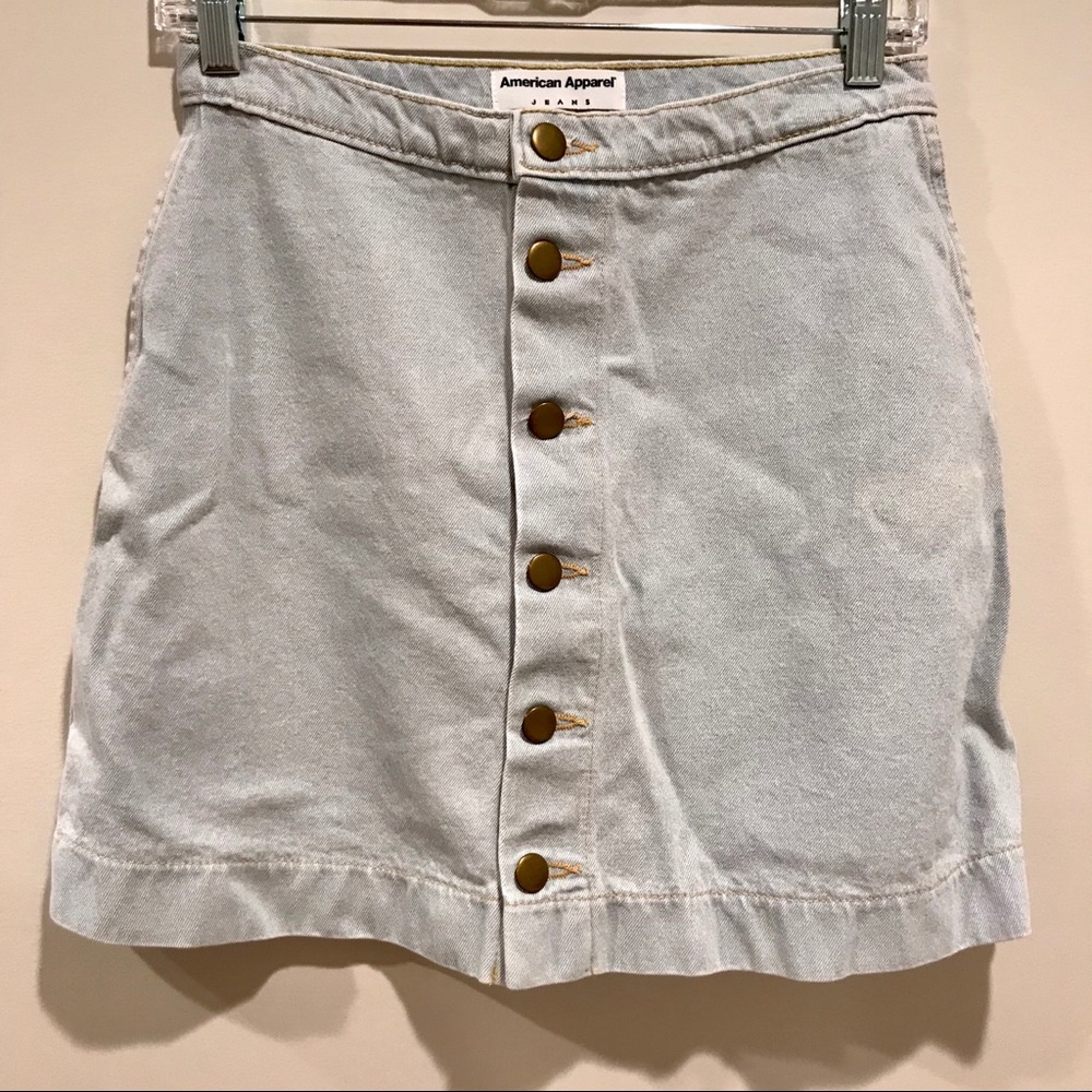 American Apparel Denim Skirt